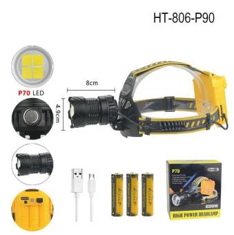 ФОНАРЬ НАЛОБНЫЙ W645, P50, 200W