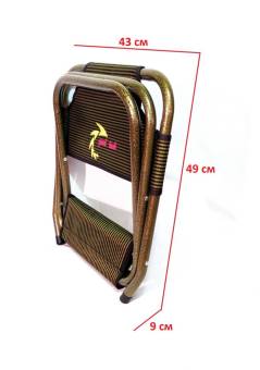 Стул складной 61*43*32 см Ø22 + спинка ( М )