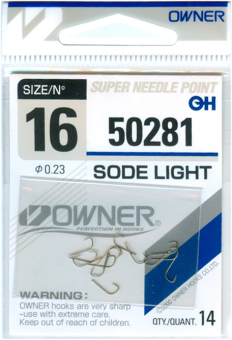 Крючки Owner 16/50281 0.23 Sode Light