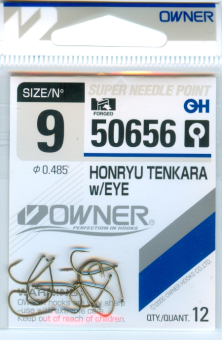 Крючки Owner 9/50656 0.485 Honryu Tenkara w/EYE
