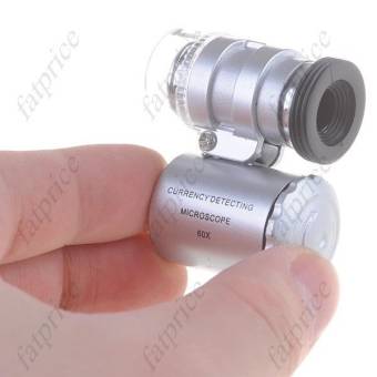 Мини микроскоп  60 х  с  подсветкой NO-9882