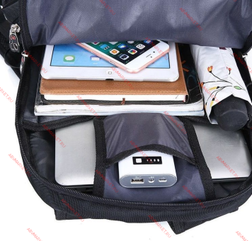 Рюкзак 35L 7227# USB BLUE