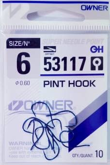 Крючки Owner 6/53117 0.60 PINT HOOK