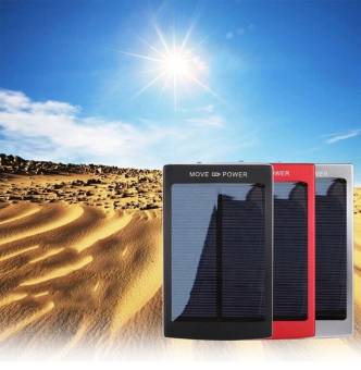 Внешний аккумулятор Power Bank с солнечной батареей 2000 mAh
