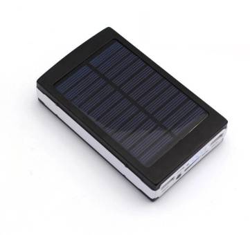Внешний аккумулятор Power Bank с солнечной батареей 4500 mAh + фонарик LED