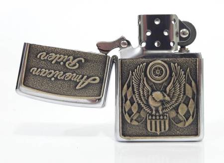 Зажигалка бензиновая тип zippo JianTai "AMERICAN RIDER 002"
