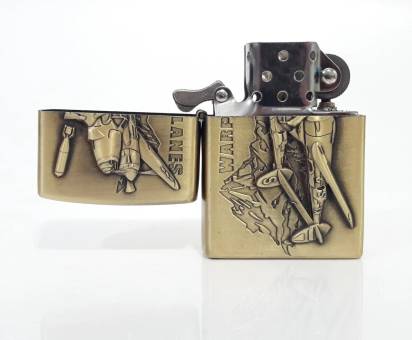 Зажигалка бензиновая тип zippo JianTai "WARPLANES"