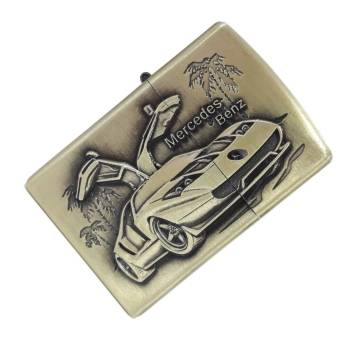 Зажигалка бензиновая тип zippo KingLing "Mercedes Benz"