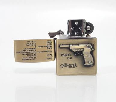 Зажигалка бензиновая тип zippo JianTai "Walther P38/P1 1956"