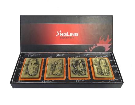 Зажигалка бензиновая тип zippo KingLing "Ferrari"