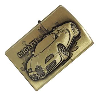 Зажигалка бензиновая тип zippo KingLing "BUGATTI"