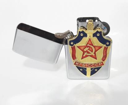 Зажигалка бензиновая тип zippo JianTai "КГБ СССР"