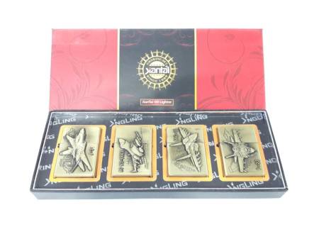 Зажигалка бензиновая тип zippo JianTai "F-22"