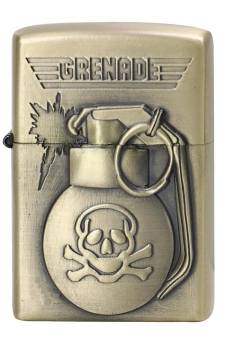 Зажигалка бензиновая тип zippo JianTai " Grenade Jolly"