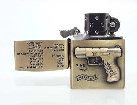 Зажигалка бензиновая тип zippo JianTai "Walther P99 1996"