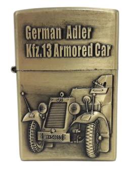 Зажигалка бензиновая тип zippo JianTai "German Adler Kfz.13 Armored Car"