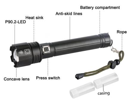ФОНАРЬ H-705-P90