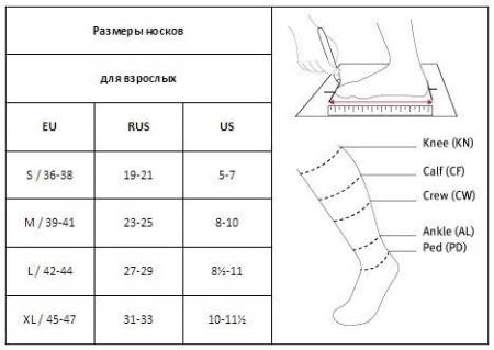 Носки Guahoo удлиненные, Размер "XL" 52-0583-CW