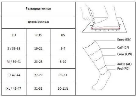 Носки Guahoo средние, Размер "XL" 51-0503-AL