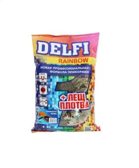 ПРИКОРМКА "Delfi rainbow" (лещ + плотва; червь, гаммарус, черн., 800 г)