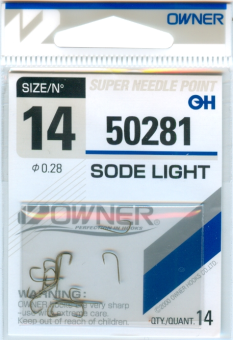 Крючки Owner 14/50281 0.28 Sode Light