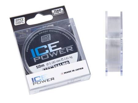 ЛЕСКА "ICE POWER" 50m, 0.182mm, 2.61kg "Salmo"