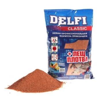 ПРИКОРМКА "Delfi classic" (лещ + плотва; арахис, ваниль, 800 г)