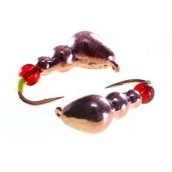 Мормышка вольф. муравей TAKEDO Wolf Pro Ant+ ( d 4 мм, 1гр, крючок №16, с бусиной, цв. медь )