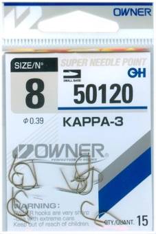 Крючки Owner 8/50120 0.39 Kappa-3