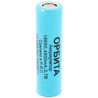 Аккумулятор Li-ion Орбита 18650 4500мА, 3.7В ( 2000mA )