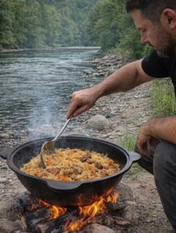 КАЗАН чугунный узбекский 10 л КрД