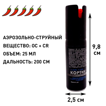Аэрозоль Black x2 OC+CS 25мл