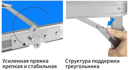 СТОЛ РАСКЛАДНОЙ Усиленный Mini +2 стула "Белый"  90х60х55 см