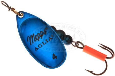 БЛЕСНА "4" вращ. 9 гр. Aglia Platinum 4  S/Blue "Mepps"