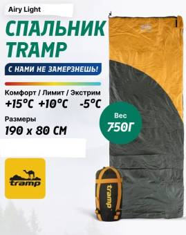 УЛЬТРАЛЁГКИЙ спальник одеяло Airy Light "Tramp"