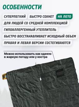УЛЬТРАЛЁГКИЙ спальник одеяло Airy Light "Tramp"