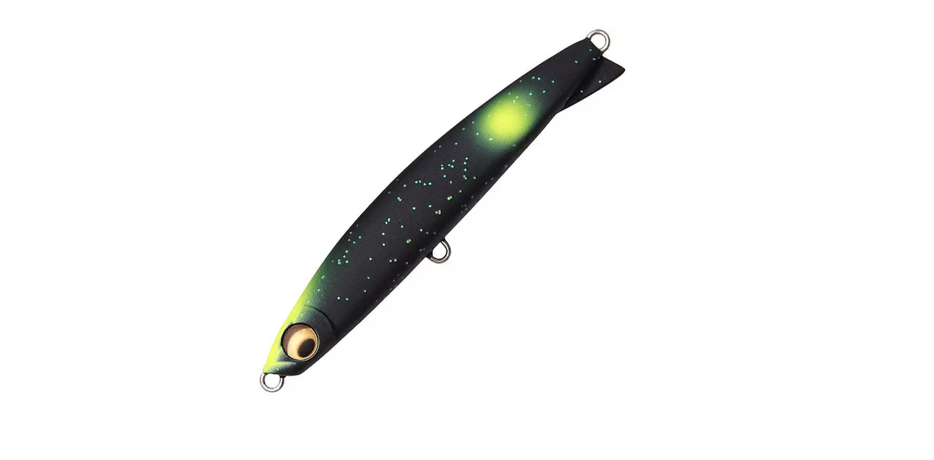 ВОБЛЕР тонущ. в.3гр. Collie mat black glow gritter "Megabass"