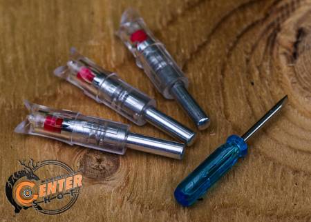 ХВОСТОВИК 7.62mm светящийся для арбалетных стрел синий 3шт. "Centershot"
