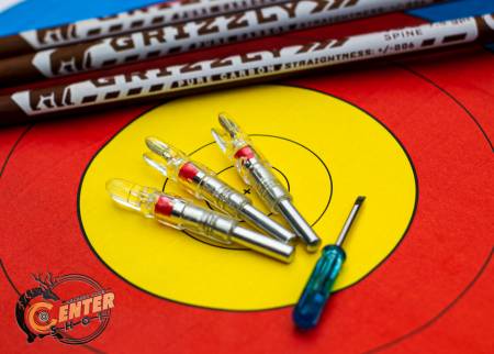 ХВОСТОВИК 6.2mm светящийся для лучных стрел красный 3шт "Centershot"