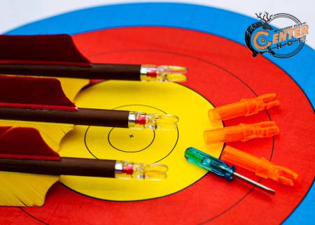 ХВОСТОВИК 6.2mm светящийся для лучных стрел красный 3шт "Centershot"
