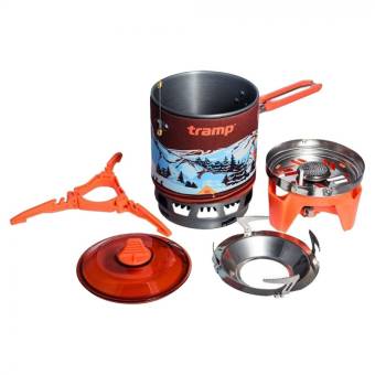 Fire Maple X2 система приготовления пищи 1л. "Tramp" оранжевый