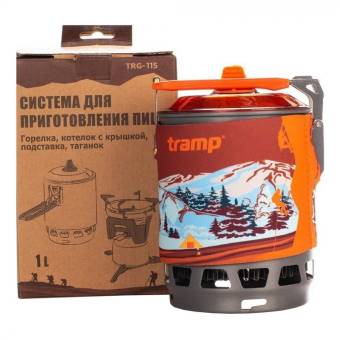 Fire Maple X2 система приготовления пищи 1л. "Tramp" оранжевый