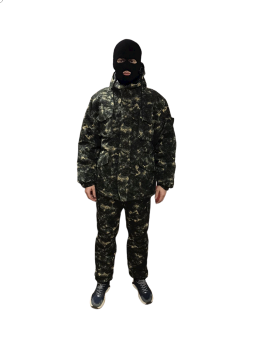 КОСТЮМ зимний Горка "Зелёный пиксель" 60-62 р.