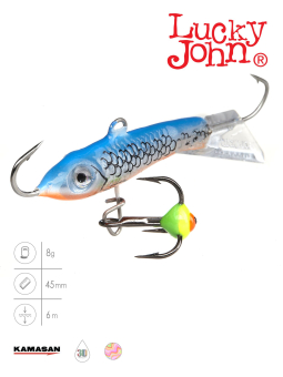 БАЛАНСИР CLASSIC 4.5 С ТР. 8г. 45мм, цв.45H "Lucky John" 81451-45H