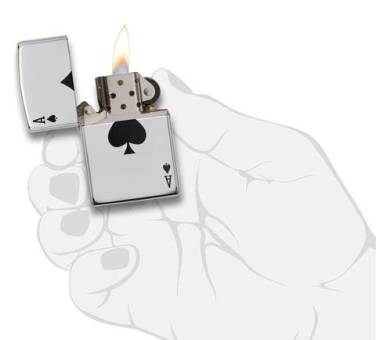 ЗАЖИГАЛКА Zippo бензиновая 24011 High Polish Chrome