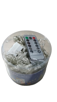 ГИРЛЯНДА LED Дождь/Занавес голубой + пульт (ширина 3 м, высота 3 м)