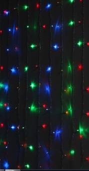 ГИРЛЯНДА LED Дождь/Занавес мультиколор (ширина 2.5 м, высота 3 м)