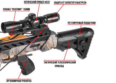 АРБАЛЕТ блочный MK-XB56 Frost Wolf камуфляж KIT