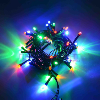 ГИРЛЯНДА LED мультиколор/ чёрный провод 3 м 30 диодов