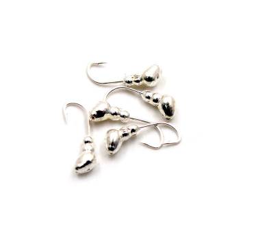 Мормышка муравей с отверстием, цвет SILVER PLATED, d 4, вес 0,6 г  "Яман"